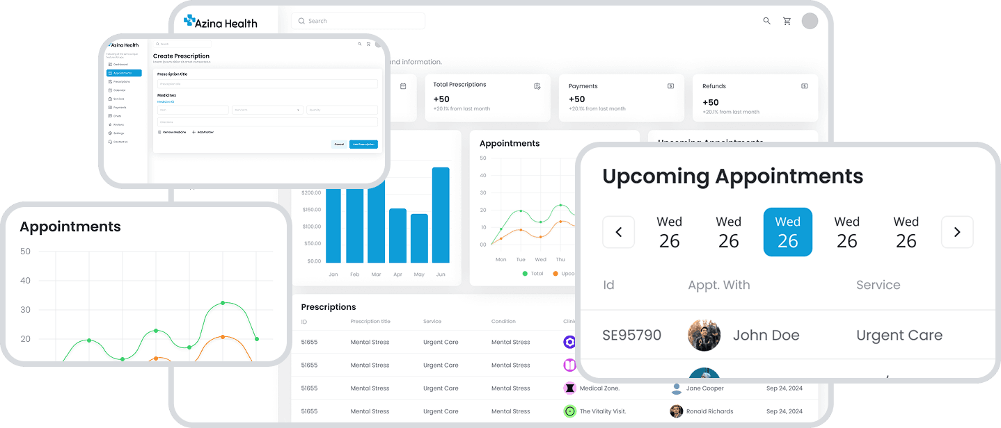 Healthcare Dashboard Interface